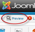 How to preview Joomla articles