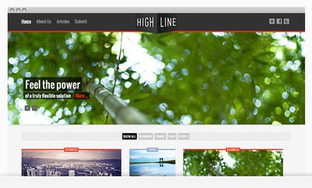Fill Your Screen with Highline from Joomlabamboo