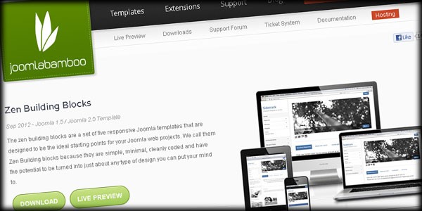 Go Back to Basics with 5 New Minimal Templates from Joomlabamboo