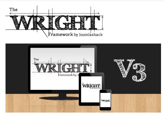 Version 3 of Joomlashack's Wright Framework is Responsive and Lightweight