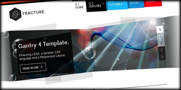 RocketTheme Unveils Gantry4 with Latest Template - Fracture