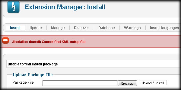 Cannot find XML setup file