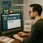 alt_text: "Antarmuka situs Alexistogel dengan tema slot Habanero di platform Joomla."